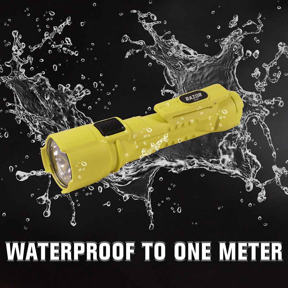 waterproof razor led flashlight